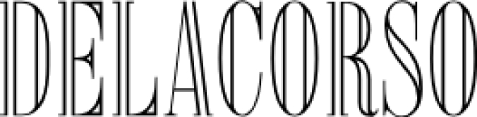 Delacorso Outlines Font Preview