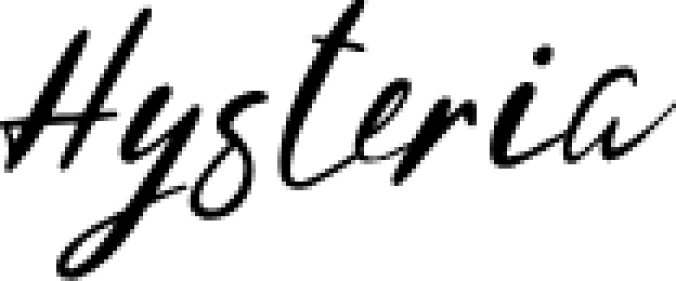 Hysteria Font Preview