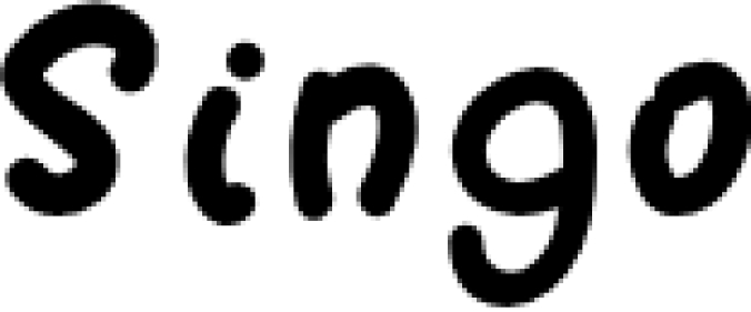 Sing Font Preview