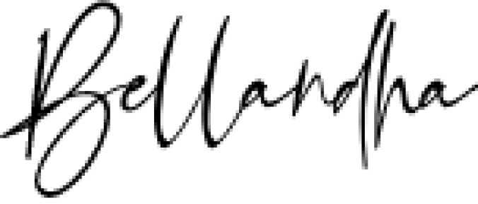 Bellandha Signature Font Preview