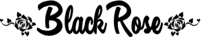 Black Rose Font Preview