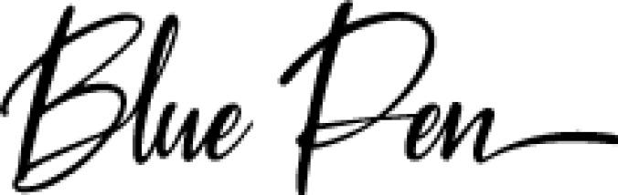 Blue Pe Font Preview