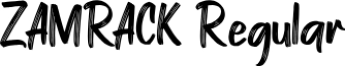 ZAMRACK Font Preview