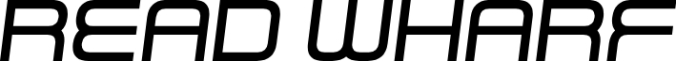 Read Wharf Font Preview