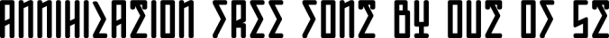 ANNIHILATION Font Preview