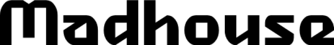 Madhouse Font Preview
