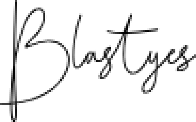 Blastyes Font Preview