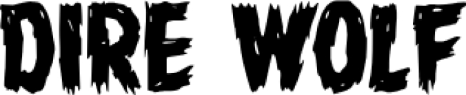 Dire Wolf Font Preview