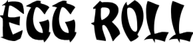 Egg Roll Font Preview