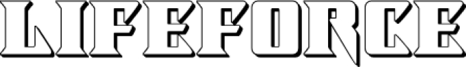 Lifeforce Font Preview