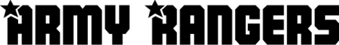 Army Rangers Font Preview