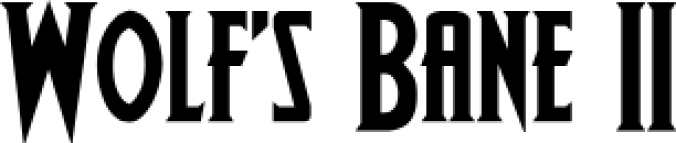 Wolf's Bane II Font Preview