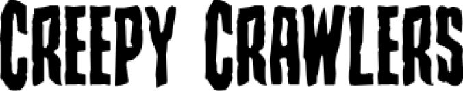 Creepy Crawlers Font Preview