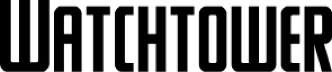 Watchtower Font Preview