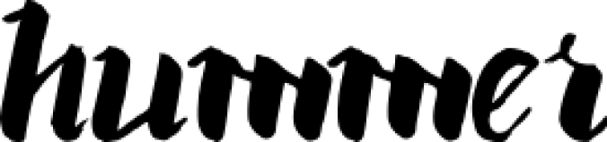 Hummer Font Preview