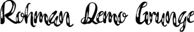 Rohman Grunge Font Preview
