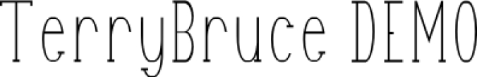 Terry Bruce Font Preview