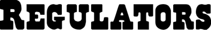 Regulators Font Preview