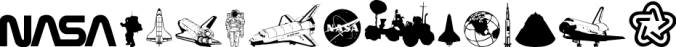 NASA Dings Font Preview