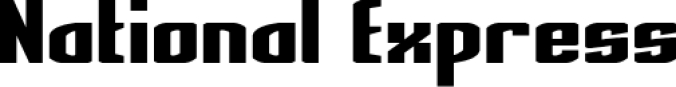 National Express Font Preview