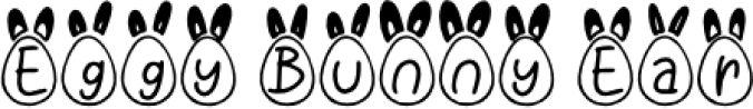 Eggy Bunny Ear Font Preview