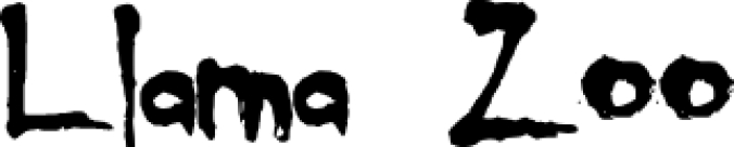 Llama Z Font Preview