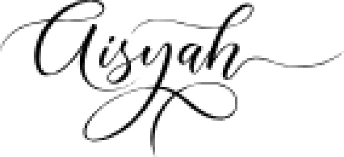 Aisyah Font Preview