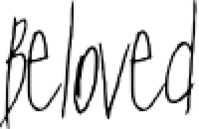 Beloved Font Preview
