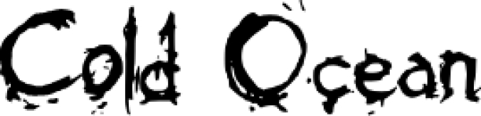 Cold Ocea Font Preview