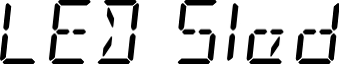 LED Sled Font Preview