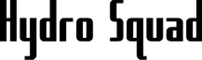 Hydro Squad Font Preview
