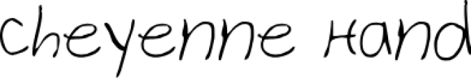 Cheyenne Hand Font Preview