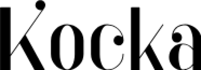 KOCKA DISPLAY FONT Font Preview