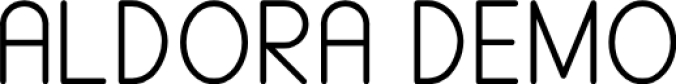 ALDORA Font Preview