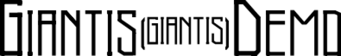 Giantis Font Preview