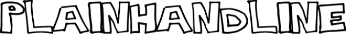 Plain Handline Font Preview