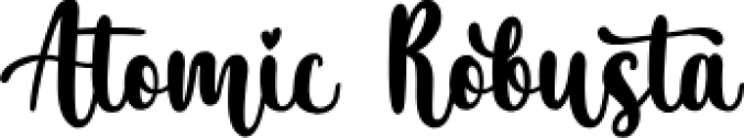 Atomic Robusta Font Preview