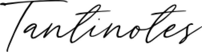 Tantinotes Font Preview