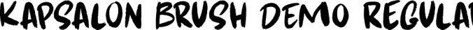 Kapsalon Brush Font Preview