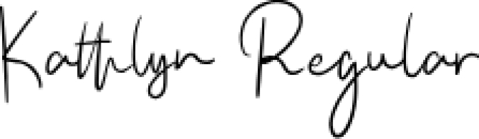 Kathly Font Preview