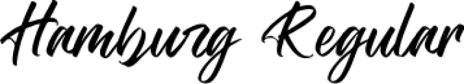 Hamburg Font Preview