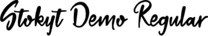 Stokyt Dem Font Preview