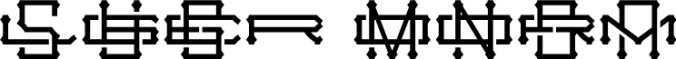Slugger Monogram Font Preview