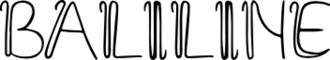 Baliline Font Preview