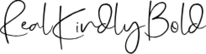 Real Kindly Font Preview