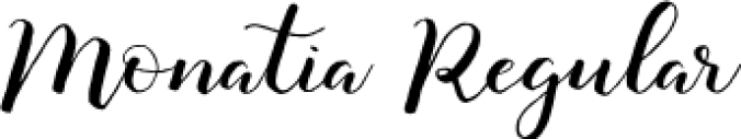 Monatia Font Preview
