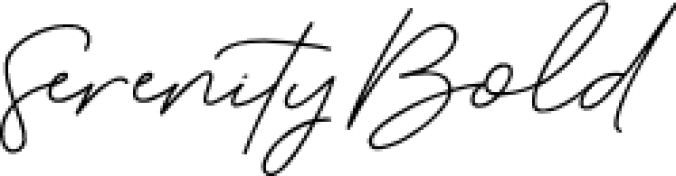 Serenity Font Preview