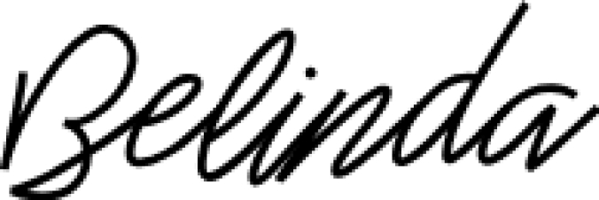 Belinda Font Preview