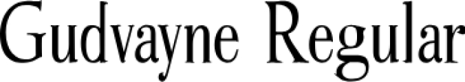 Gudvayne Font Preview