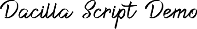 Dacilla Scrip Font Preview